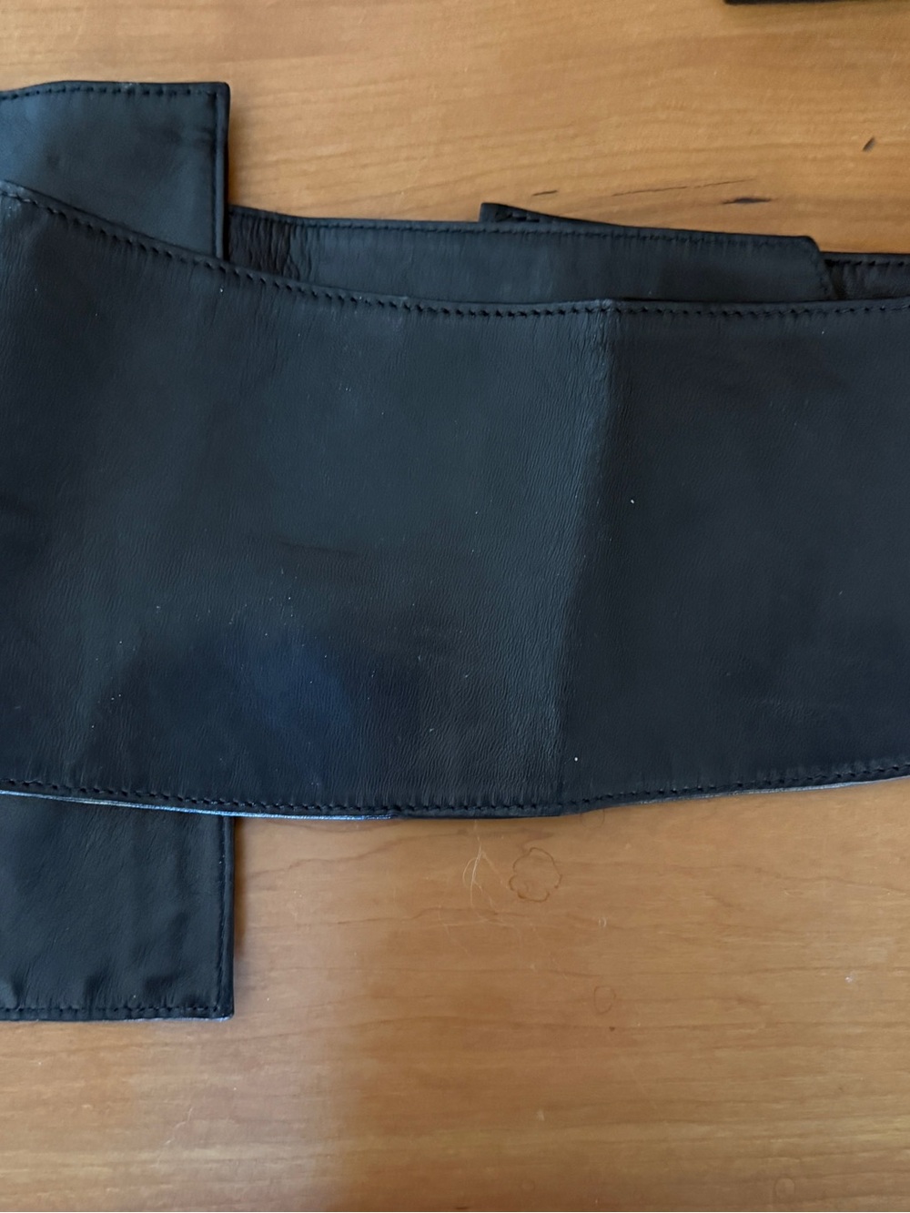 Miista Black Wide Leather Belt Bag with Silver Buckle - Picture 13 of 13